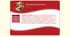 Desktop Screenshot of littlepeoplecateringservice.com
